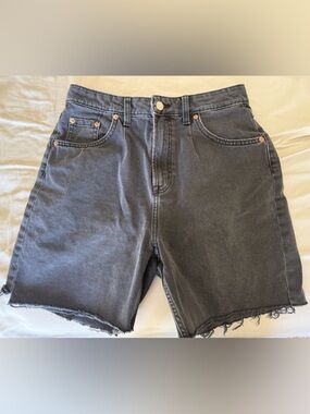 Divided Black Washed Denim Jean Shorts 6